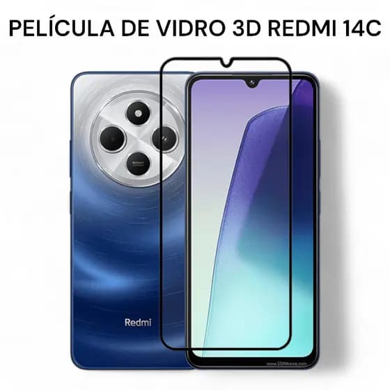 Película de Vidro 3D Para XM Redmi 14C