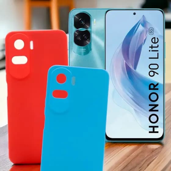 Capa De Silicone Interior Aveludada Honor 90 Lite