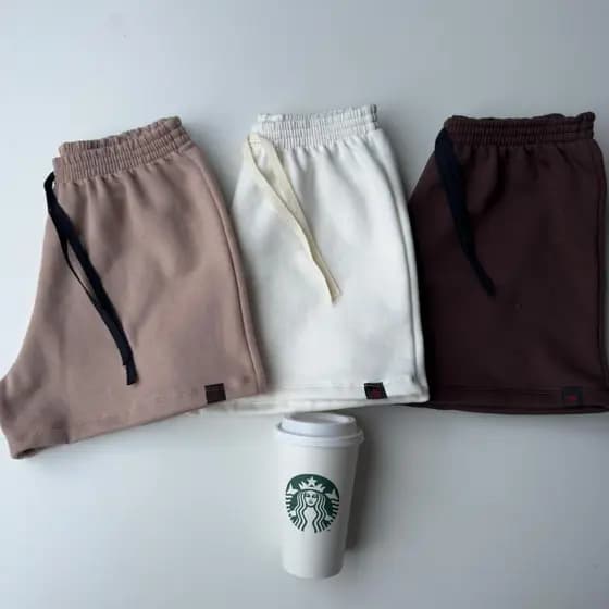 Short basico feminino moletom Bermuda feminino cintura alta SHORT Moletinho confortável Zero Transparência Feminina
