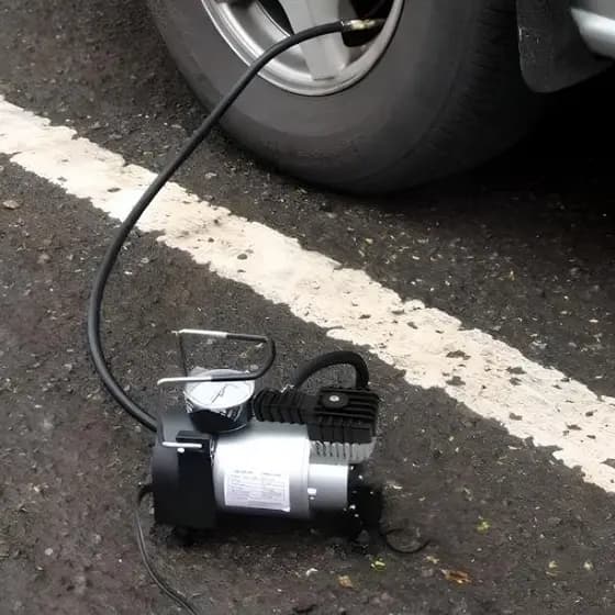 Compressor De Ar Automotivo 12V Mini Elétrico Em Alumínio Portátil BM-AX101
