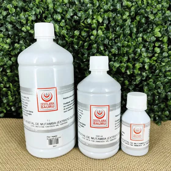 Óleo de Mutamba 100% Puro Vegetal (Extrato Oleoso) - 100ml, 500ml, 1L