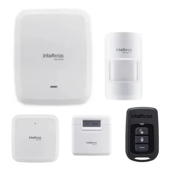 Kit Alarme Intelbras AMT 8000 Wi-Fi | IVP 8000 + Sirene + Teclado + Controle | Controle Celular