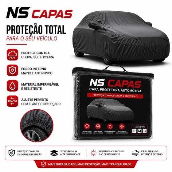 Capa Para Cobrir Carro Impermeável Forro Proteção Sol / Chuva