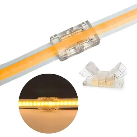 kit 5 a10 conector linear emenda para fita de led 8mm/10mm 120/240 leds