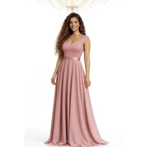 Vestido longo madrinha de casamento festa
