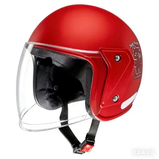 Capacete aberto para motocicleta