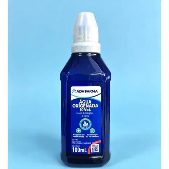 Agua Oxigenada ADV normal, 10 volumes com 100mL