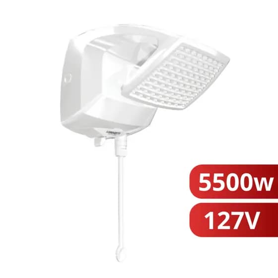 Chuveiro Elétrico Ducha Futura Eletrônica Branco 127v 5500w Lorenzetti