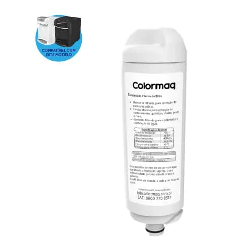 KIT 1 UNIDADES FILTRO PURIFICADOR AGUA COLORMAQ ACGUA