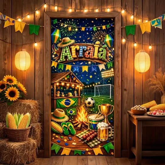 Capas Para Porta Painel de Mesa 50x50 Festa Junina