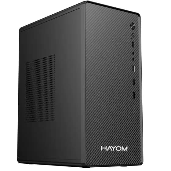 Gabinete GB1752 Office HAYOM Micro-ATX / Mini-ITX COMPACTO USB Frontal SEM FANS NOVIDADE