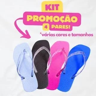 Promoção Kit 30 Pares Chinelo Feminino De Dedo Várias Cores Macio Leve Barato Tira Brilhante