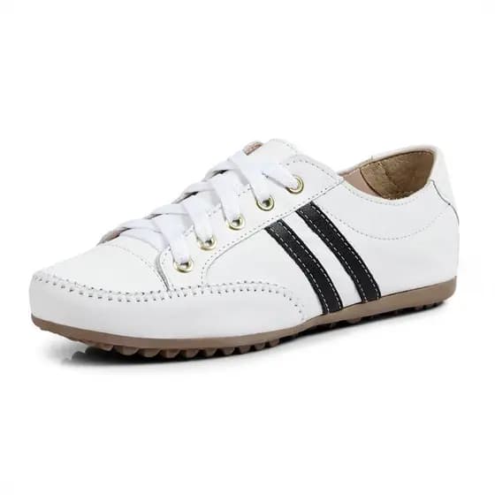 Sapatênis Mocassim Feminino Moderno Couro Legítimo
