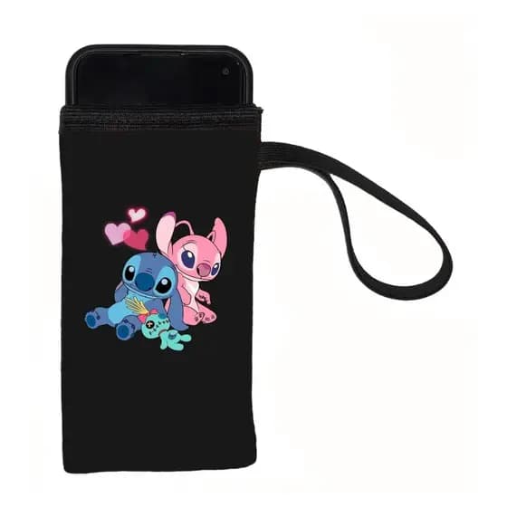 Case De Proteção Para Celular Infantil Estampa Delicada Lilo e Stitch