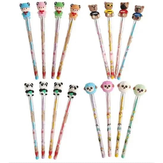 Lapiseira Troca Ponta Kit 4 und, Papelaria Fofa kawaii, Material Escolar escritório