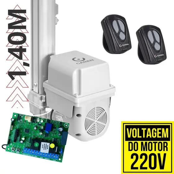 Motor Portão Basculante 1/3hp para Portão de Até 2,4m 220v Garen