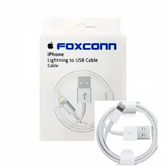 Cabo de Celular Foxconn Usb de Carregamento Rápido/Dados de 1m para iPhone 5 6 7 8 9 10 mini pro max 11 x xr