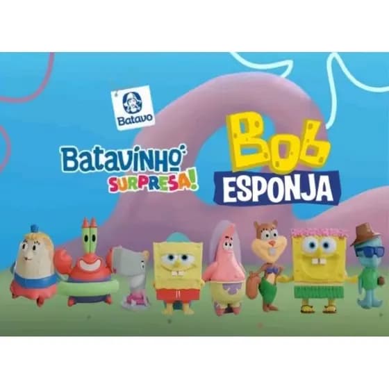 Miniaturas batavinho surpresa bob esponja 3° edição lançamento 2026