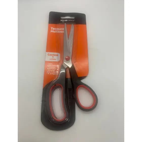 Kit 3 Tesoura Multiuso Inox 8 Polegadas 21Cm Jocar Office