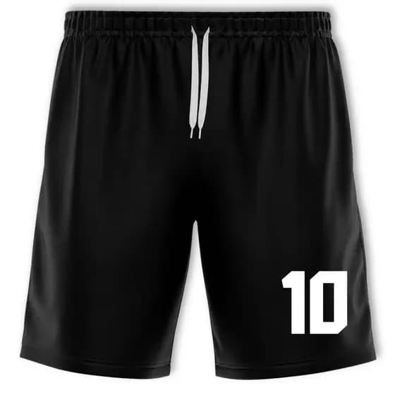 Bermudas Shorts Calção Masculina de Futebol Básico Academia Corrida Treino Dry Fit Treino NÚMERO 10