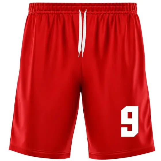 Bermuda Short Calção Masculina de Futebol Básico Academia Corrida Treino Dry Fit Treino NÚMERO 9