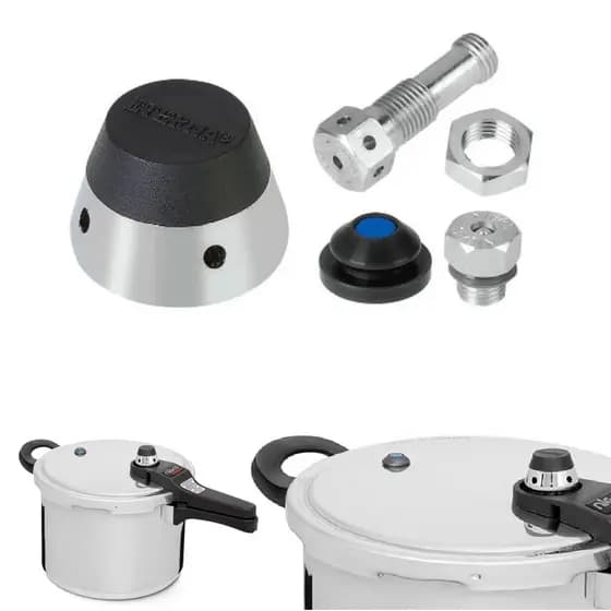 Kit Peso + Pino + Válvula Borracha + Válvula Aluminio P/ Panela Pressão Eterna Nigro