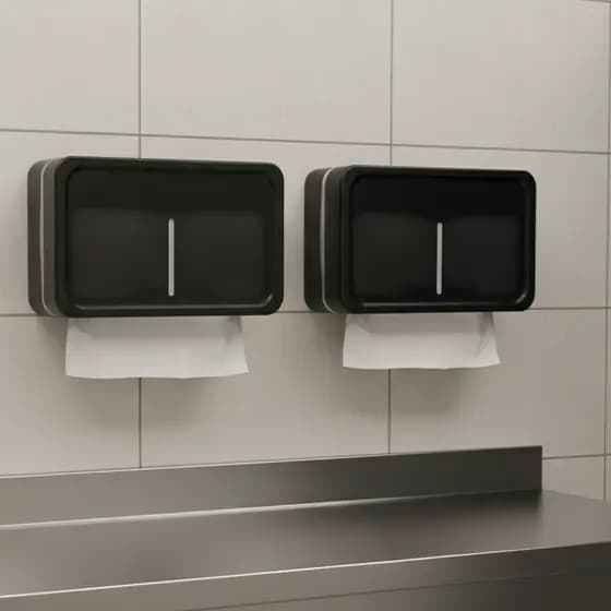 Kit 2 Dispenser Toalheiro Papel Interfolha Banheiro Lavabo
