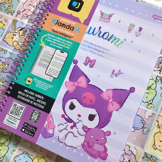 CADERNO KUROMI — 1 MATÉRIA
