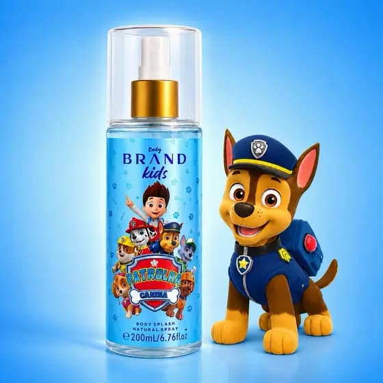 Patrulha Canina Body Splash Infantil 200ML Perfume Kids Cheirinho Mamãe Bebê Suave Longa Duração
