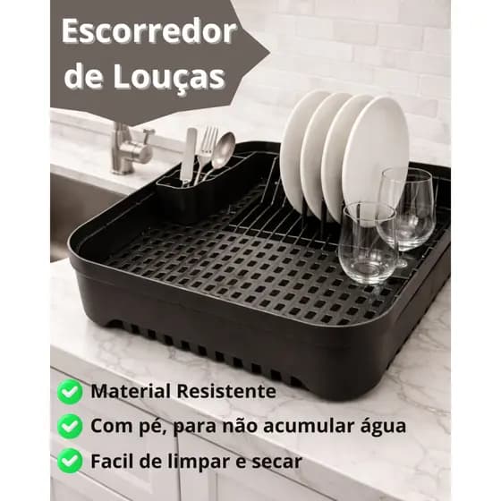 Escorredor de Louça Grande Multiuso – Resistente e Espaçoso