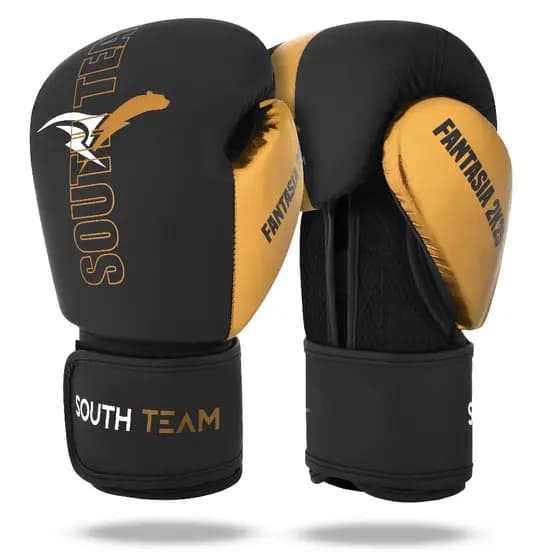 Luva de Boxe Profissional Muay Thai Alta Absorção Impacto Treino Sparring South Team