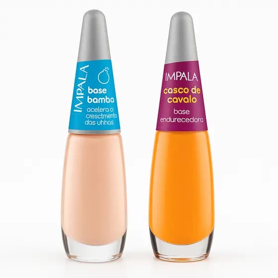 Base Impala Bomba + Casco de Cavalo kit Original | Crescimento e Fortalecimento de Unhas | Tratamento Profissional