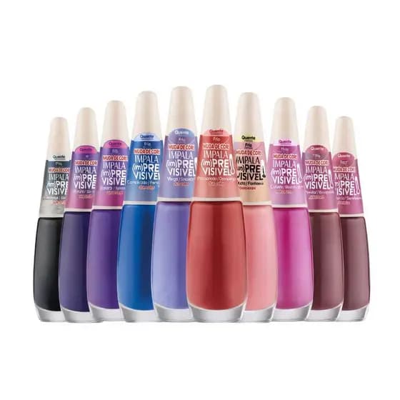 Kit Esmaltes Impala (im)Previsível Muda de Cor • Duo Color • Linha Completa • Esmalte Termocrômico