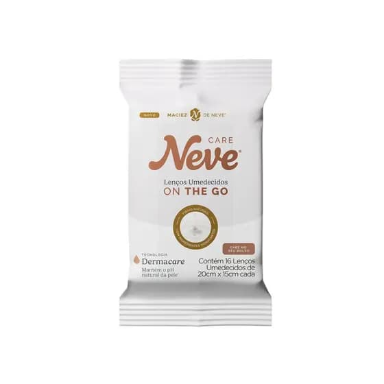 Lenço Umedecido On the Go com 16 unidades Neve