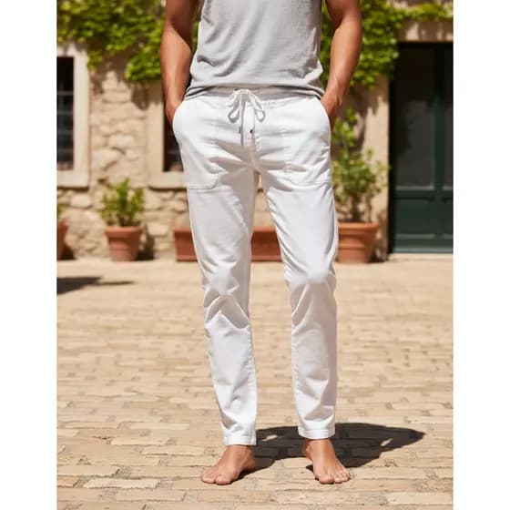 Calça Profissional Enfermagem Branca Unissex – Conforto & Durabilidade