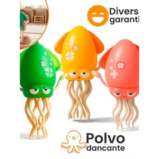 Polvo Eletrônico Infantil com Luz e Som | Recarregável | Desvia Obstáculos | Brinquedo Febre TikTok