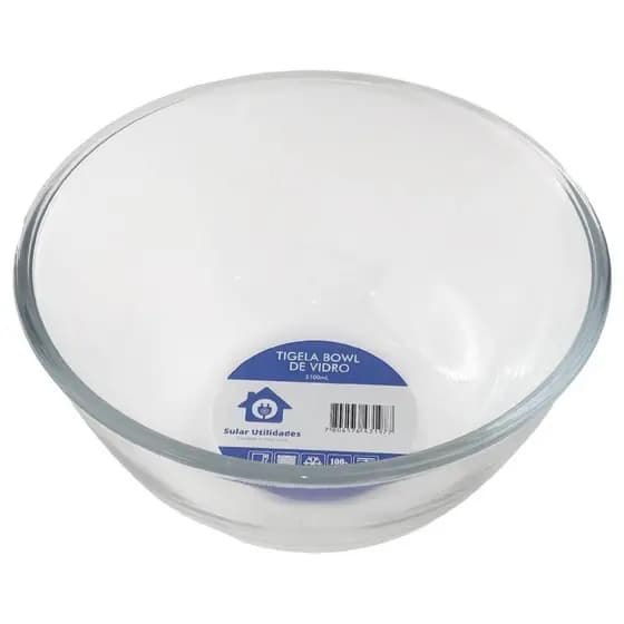 Bowl Tigela Cumbuca de Vidro 2100mL Sobremesas Quente e Frio