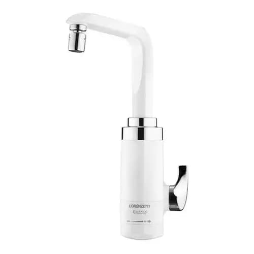 Torneira Eletrônica Essence Cromada De Mesa Lorenzetti 220v Cor Branco E Cromado