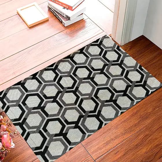 kit com 2 Tapete de porta de entrada antiderrapante