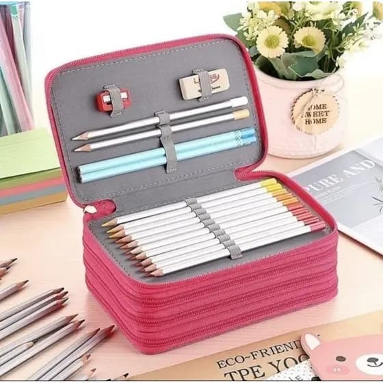 estojo escolar / estojo Box / Estojo de lápis de quatro camadas