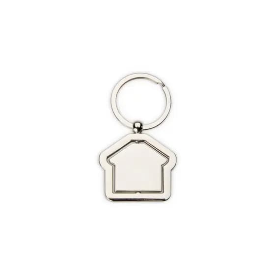 Chaveiro Metálico Giratório com Argola de Ferro Design Brilhante e Reforçado