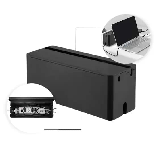 Caixa Para Proteger E Organizar Tomadas Fios Cabos Fontes 30cm