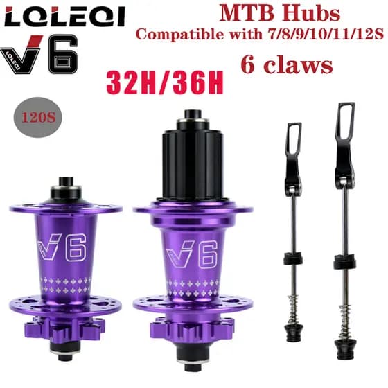 MTB Hubs 32/36 Hole Bearing Mountain Bike Freehub Bucha De Bicicleta Com Cubo De Ruído Do Traseiro 12 11 10 9 8 7 Velocidade
