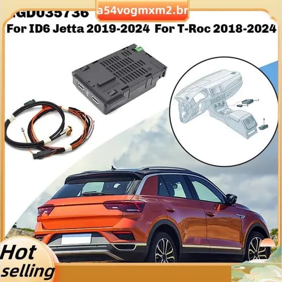 2GD035736 Para ID6 2019-2024 2018 Carplay Switch Com Cabo Frontal Fileira Dupla USB-C