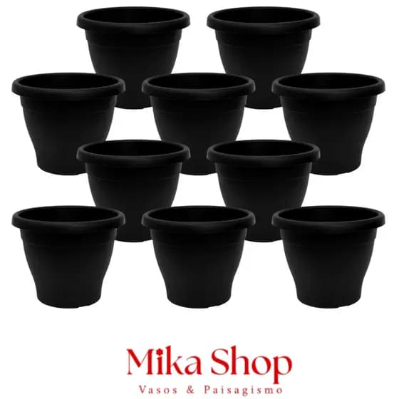 30 Vasos Plastico Pote 17 de 2,3 Litros Para Suculentas, Cactos e Plantas em Geral
