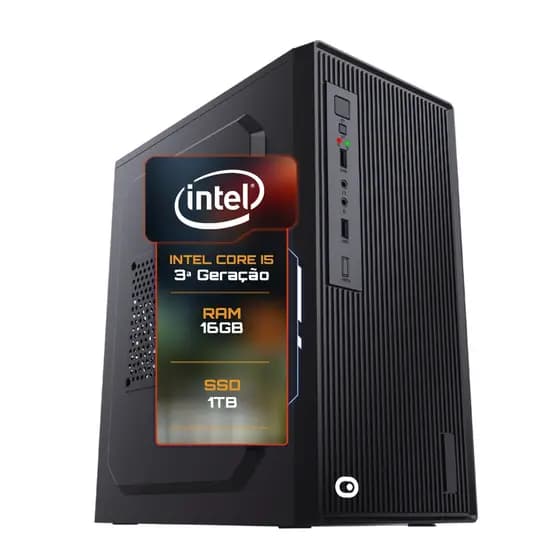 Computador 2Eletro Speed Intel Core i5, 16GB RAM, SSD 1TB, HDMI, Bivolt, Áudio HD - CD2E-0106SP