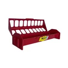 COMEDOURO CALHA 30 CM PLASTICO VERMELHO