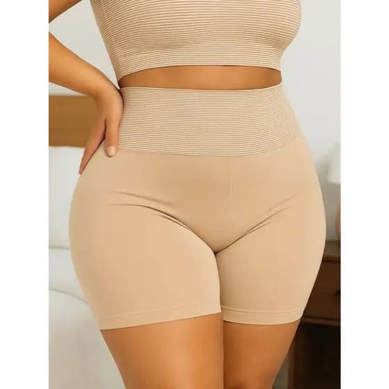 Short Modelador Plus Size Anágua Cinta de Compressão Cós Alto Andreia