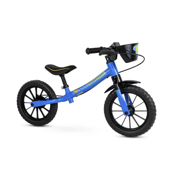 Balance Bike Nathor Azul | Bicicleta Infantil Sem Pedal | 2 a 5 Anos Menino