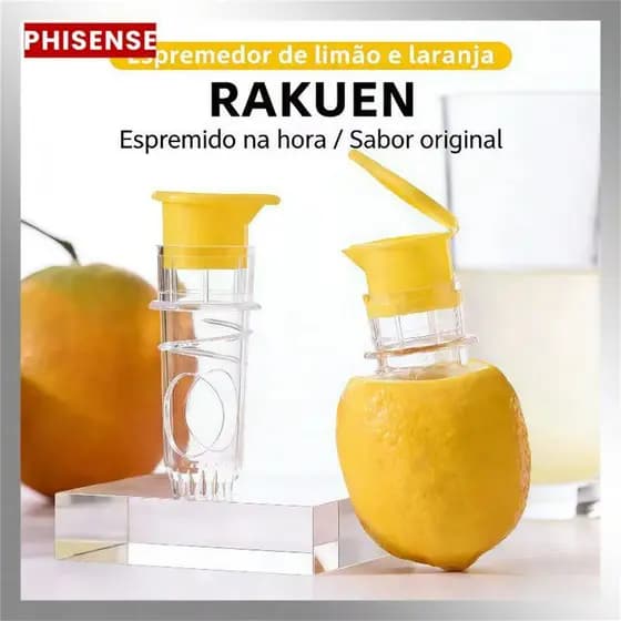 Kit 2-6 unidades Espremedor Manual de Laranja e Frutas, Prático e Rápido para Cozinha Individual